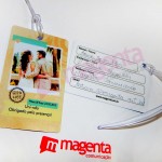 Tag de Bagagem em PVC - Identificador de Mala para Lembrança para Casamento